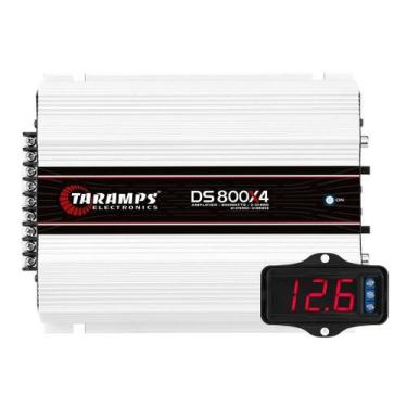 Imagem de Módulo Taramps DS800x4 800w + Voltímetro Taramps VTR1000
