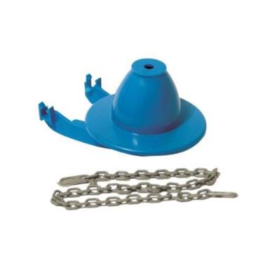 Imagem de Comporta para Mecanismo Caixa Acoplada Deca em Borracha Azul Fixação e