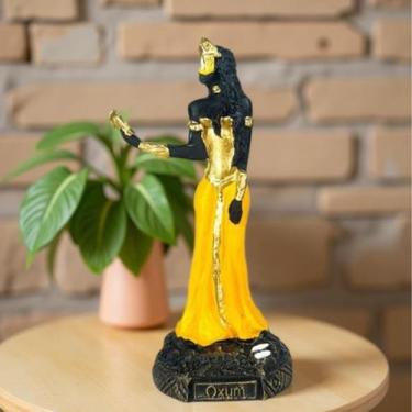 Imagem de Imagem Oxum orixá estátua umbanda candomblé resina 15 cm - Genérico
