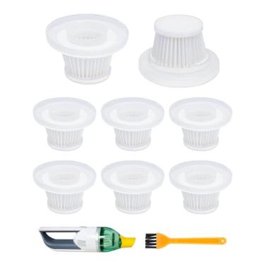 Imagem de KeeTidy Filtro de substituição compatível com aspirador de pó compacto sem fio Horsepower Duck como visto na TV, peças de substituição de filtro de aspirador de pó, pacote com 8+1