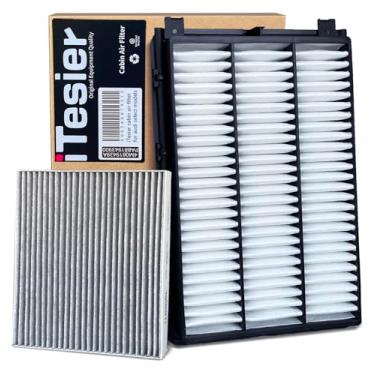 Imagem de ITESIER Kit de filtro de ar da cabine do motor para Tucson (2016-2021), para Sportage (2017-2022), substitui 28113-D3300, WA10335, CA12065, 97133-D1000