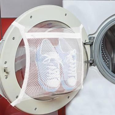 Imagem de Saco De Máquina De Secar E Lavar Tênis, Secador Para Sapatos, Roupas E Lavanderia - Ajustador De Cinta Elástica Para A Maioria Das Máquinas De Secar Porta Na Lavanderia, Fácil Inst, 2