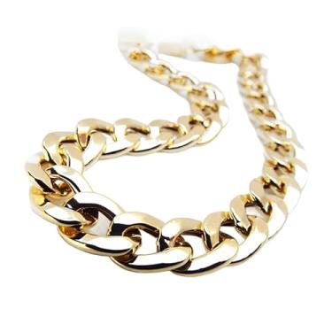 Imagem de Corrente Masculina Grumet Grossa Pesada Banhada a Ouro 18k com Acabamento Premium