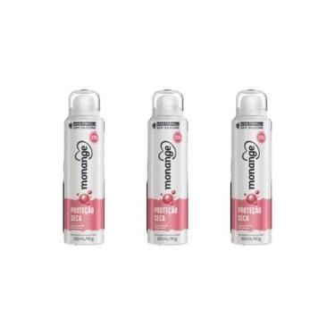 Imagem de Desodorante Aero Monange 150Ml Protecao Seca - Kit C/3Un