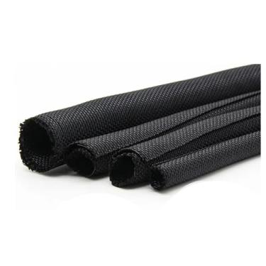 Imagem de Manga Trançada PET Autofechante Para Fios E Cabos – Mangueira Flexível Isolada (5 Mm-60 Mm, 1/2/3/5/10 Metros) – À Prova De Fogo, Durável (preta, 1 Unidade)(16mm,3 meters)