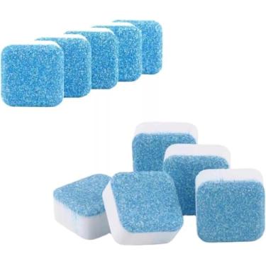 Imagem de Pastilhas para Limpeza efervescentes para máquina de lavar roupa 24 unidades Limpador de roupas para limpeza profunda Remover odores Descontaminação Pastilhas para Limpeza