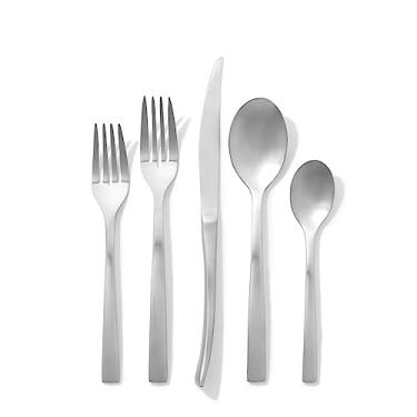 Imagem de Public Goods 18/10 Stainless Steel Forged Flatware Set | Heavy Duty Silverware | Dishwasher Safe | 20 Piece Set | 4 Salad Forks, 4 Dinner Forks, 4 Dinner Knives, 4 Table Spoons, and 4 Tea Spoons