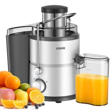 Imagem de Espremedor GDOR com motor de 800 W, calha de alimentação de 3, duas ve