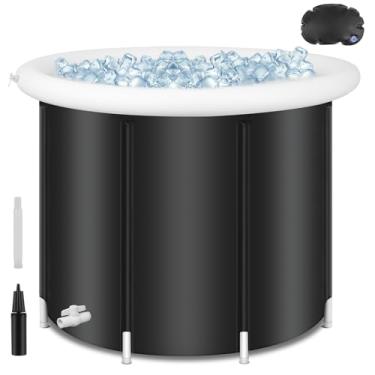 Imagem de Gavzrt Banheira Inflável Adulto, 85x85x75 cm Banheira de Gelo Dobravel, Banheira de Gelo para Atletas e Adultos