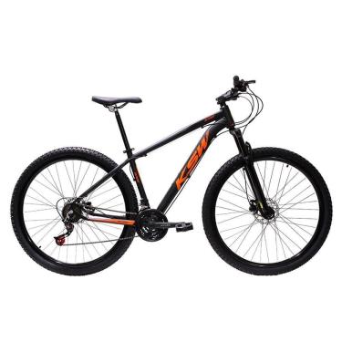 Imagem de Bicicleta Aro 29 Bike Ksw Xlt 21 Marchas Alumínio Freio A Disco Preto Fos -ad Laranja 19