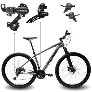 Imagem de Bicicleta Aro 29 Bike Ksw Xlt Shimano Freio Hidráulico 21 Marchas Grafite Fosco -ad Pto 17