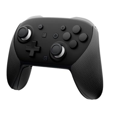 Imagem de playvital for Nintendo Switch 2 Pro Controller Grip - Anti-Slip PU Grip Skin with Silicone Back Button Cover for Switch 2 Pro Controller Accessories, Sweat-Absorbent - Hexagonal Textured Black