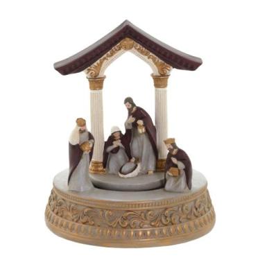 Imagem de Presépio Cenário Enfeite Natal Natalino Som Musica Movimento Sagrada F