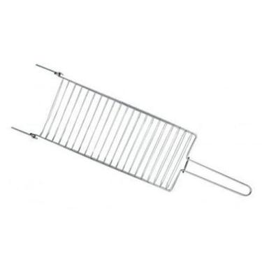 Imagem de Grelha Para Peixe Cromada 39X20Cm