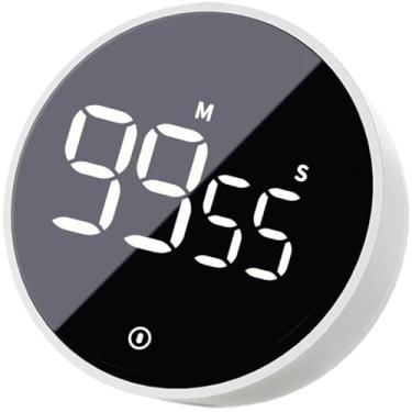 Imagem de Temporizador magnético de cozinha, temporizador digital, contagem regressiva manual, temporizador rotativo, cronômetro de cozinha mecânico, cronômetro de cozinha e chuveiro (cor: 5260B)