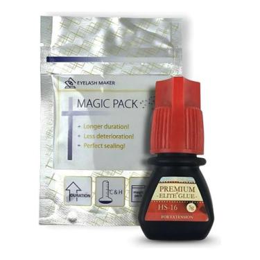 Imagem de Cola Elite Hs16 5ml Extensão Alongamento De Cílios Fio A Fio Preto 0 M