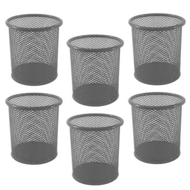 Imagem de Kit 6 Porta Lápis Organizador Escritório Caneta Mesa Trecos - Luthi Pr