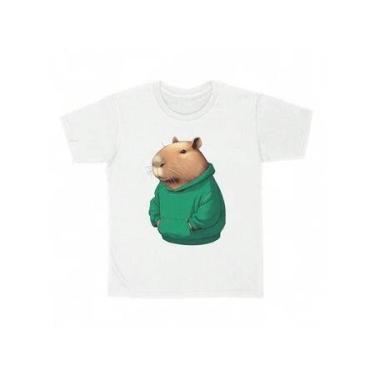 Imagem de Camiseta Capivara Edd de Moletom Canguru 100% Algodão - loja dinka, 12