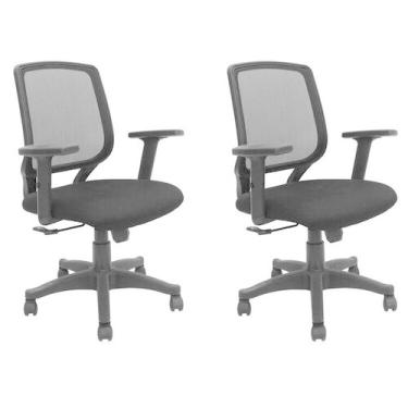 Imagem de Kit com 2 Cadeiras de Escritório Diretor Giratória Office Ávila - Espr