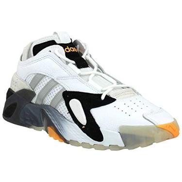 Imagem de Tênis de basquete masculino Adidas Streetball Ee4960, Footwear White/Core Black/Flash Orange, 12