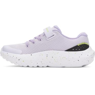 Imagem de Under Armour Tênis feminino pré-escolar Surge 4 fecho alternativo, (535) Roxo sal/transparente/preto, 15