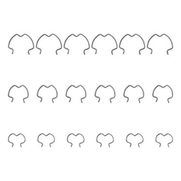 Imagem de MTRPS 18 peças 800-801 clipes de linha de transmissão, 3/20.3 cm 1/5.1 cm 5/20.3 cm grampos de metal retentores de linha de refrigerador de óleo de transmissão, 3 tamanhos diferentes conector rápido