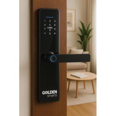 Imagem de Fechadura digital Biometrica com senha e APP Nix - Golden Smart