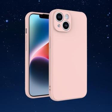 Imagem de Capa protetora de TPU fina e leve e macia com recursos à prova de choque e resistente a arranhões para smartphones (rosa, iPhone14plus)