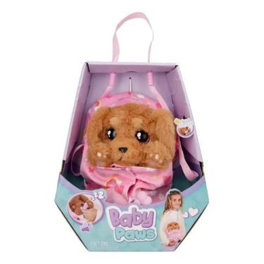 Imagem de Pelúcia Cachorro Baby Paws Cocker com Bolsinha Multikids Br1814
