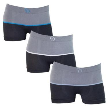 Imagem de Kit 3 Cuecas RP Lisa Infantil Masculina Sem Costura, Sortido viii, G