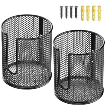 Imagem de Pacote com 2 suportes de copo de anel de barco, suporte de copo universal montado na parede, suporte de bebida para uso marítimo, iate, trailer, trilhos, balanço, instalado em paredes perfuráveis