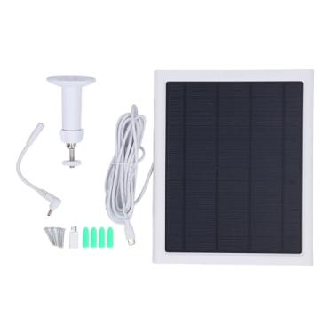 Imagem de Carregador solar para câmera Carregador de painel solar Painel solar à prova de água 6W Carregador solar de silício monocristalino de alta eficiência com portas micro USB e USB C (CSP6W-T-W)