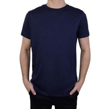 Imagem de Camiseta Masculina MC Olho Fatal Algodão Pima Marinho - 4013-Masculino