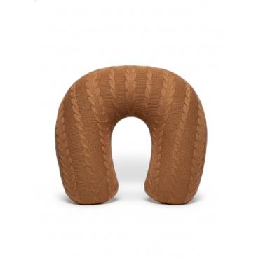 Imagem de Almofada de Amamentação em Tricô, 45x37x13cm, Formato U Anatômico, Enchimento Siliconado, Hipoalergênico (Cobre)