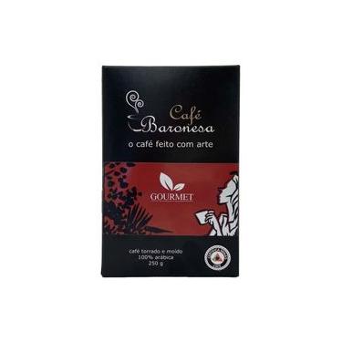Imagem de Café Baronesa Gourmet moído 250 g Café Baronesa Gourmet Torrado e Moído 250g - Moagem para Cafeteira Italiana