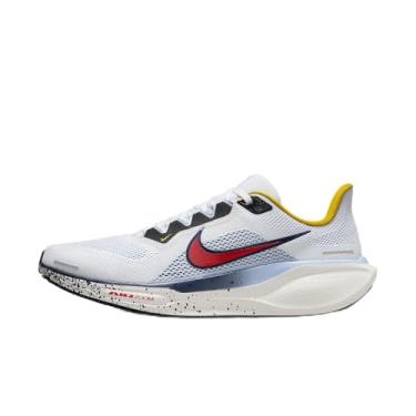 Imagem de Nike Tênis de corrida masculino Pegasus 41, Branco Speed Red Psychic Blue, 41