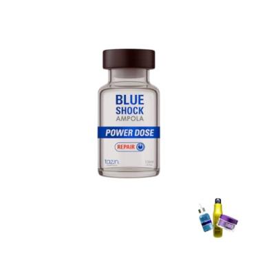 Imagem de Genérico Kit Blue Shock, Ampola Power Dose Repair + Ativador de Cachos + Kit Glow, Tratamento Capilar Reparador, Loção, 0.3kg, 50x50x50cm, Adulto, Brilho e Hidratação, Normal