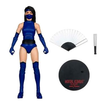 Imagem de Mcfarlane Games Boneco clássico Kitana do Mortal Kombat, 17,8 cm de altura