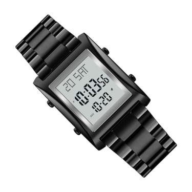 Imagem de ZJchao Relógio Esportivo de Tempo Duplo Masculino, Relógio Com Luz de Fundo Com Cronômetro Digital LED para Corrida e Esportes Ao Ar Livre.Relógio à Prova D'água 50M, Adequado para (Marrom)