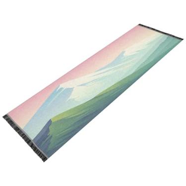 Imagem de JUZIHAI Tapete de corredor de 6 x 1,8 m, tapete de chão antiderrapante lavável tipo linho, tapete longo macio para quarto, cozinha, entrada, lavanderia, decoração de lavanderia