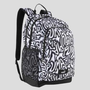 Imagem de Mochila Puma Academy AOP Preta e Branca-Unissex