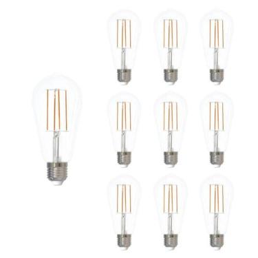 Imagem de Lâmpada Led Filamento Avant Clear ST64 9W 2700k E27 10 Und