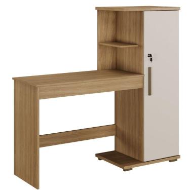 Imagem de Escrivaninha Savana 1 Porta Cinamomo Off White Arte Móveis