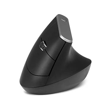 Imagem de Mouse Vertical Ergonômico Óptico Sem Fio 2 4G com 6 Teclas e DPI Ajustável em 3 Marchas para PC Notebook