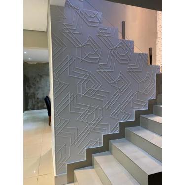Imagem de Kit 1 Placas Revestimento Parede 3D Line Decoração Sala - Lujpdecoraco
