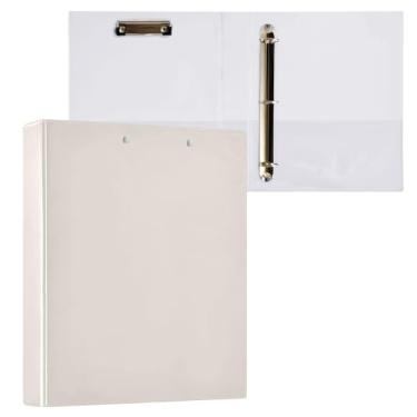 Imagem de Pasta de arquivo para fichário de linho com 3 anéis para material escolar e de escritório, 1 pacote