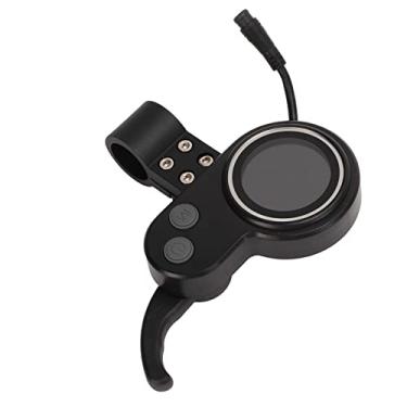 Imagem de KIMISS Medidor de Display LCD para Bicicleta Elétrica Com Acelerador de Dedo - Plugue à Prova d'água para Bicicletas e Scooters Elétricas, Multifuncional 2 Em 1, Fácil Instalação, Suporte de Tensão