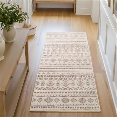 Imagem de GRANNY SAYS Tapete para corredores antiderrapante, tapete lavável para chão de cozinha, corredor de carpete para entrada, lavanderia, tapetes de cozinha longos 5 x 15 com suporte de borracha, tapete