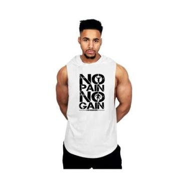 Imagem de Camiseta Regata Masculina De Algodão Com Capuz, Respirável, Para Verão