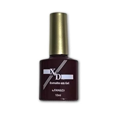 Imagem de Esmalte em Gel Borgonha 10ml Alta Fixação Brilho Intenso Secagem Rápida LED UV Profissional